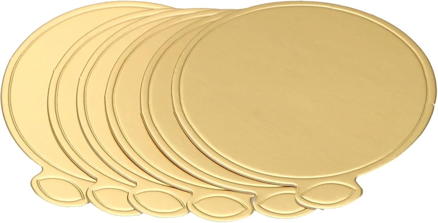 Mini Cake Boards 100/200/500Pcs Disposable Cake Cardboard Round Dessert Tray Paper Coasters Displays Pastry Decorative Kit(200pcs)