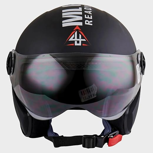 4U Supreme Icon Open Face Helmet Black