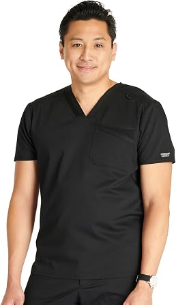 Cherokee WW Revolution Scrubs For Men V Neck Top Double Pocket