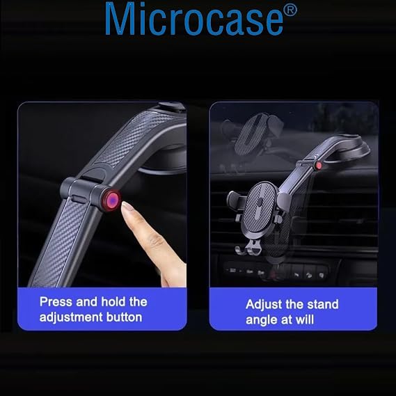 Microcase 360 Derece Döner Araç İçi Torpido Cam Vantuzlu Telefon Tutucu - AL4722