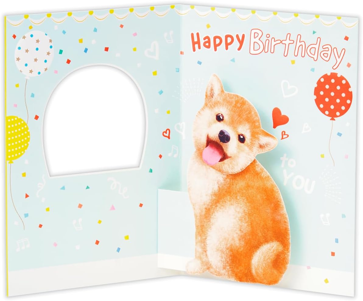 Hallmark Greeting Card Birthday Celebration Card Shiba Inu 840242