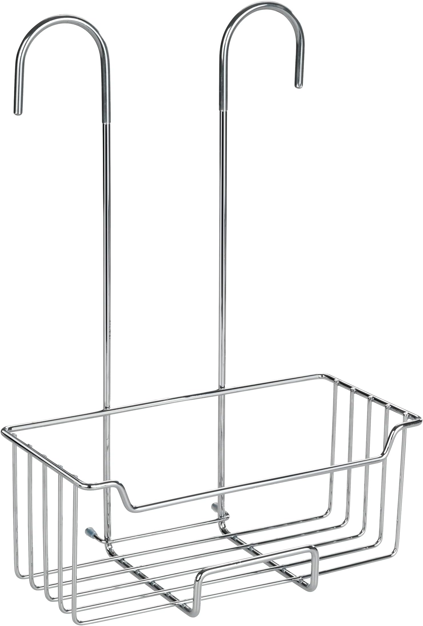 WENKOThermostat Shower Caddy Hanger Milo, Stainless Steel, Home Bathroom Hook-On Organization Rack, Rust-Resistant, No Drilling, 25x36x14cm, Shiny