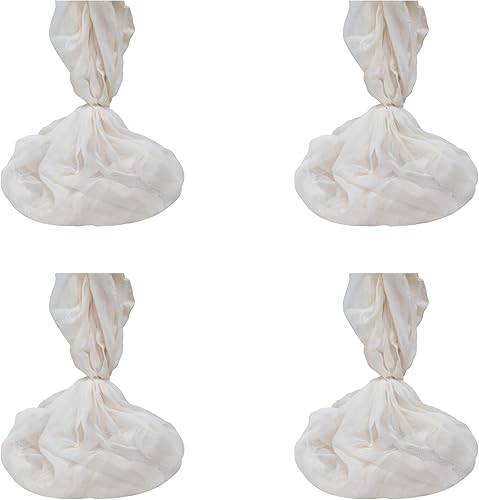 Estopilla reutilizable de algodón orgánico sin blanquear  Estopilla natural para colar  grado alimenticio tejido fino gasa de muselina para hacer