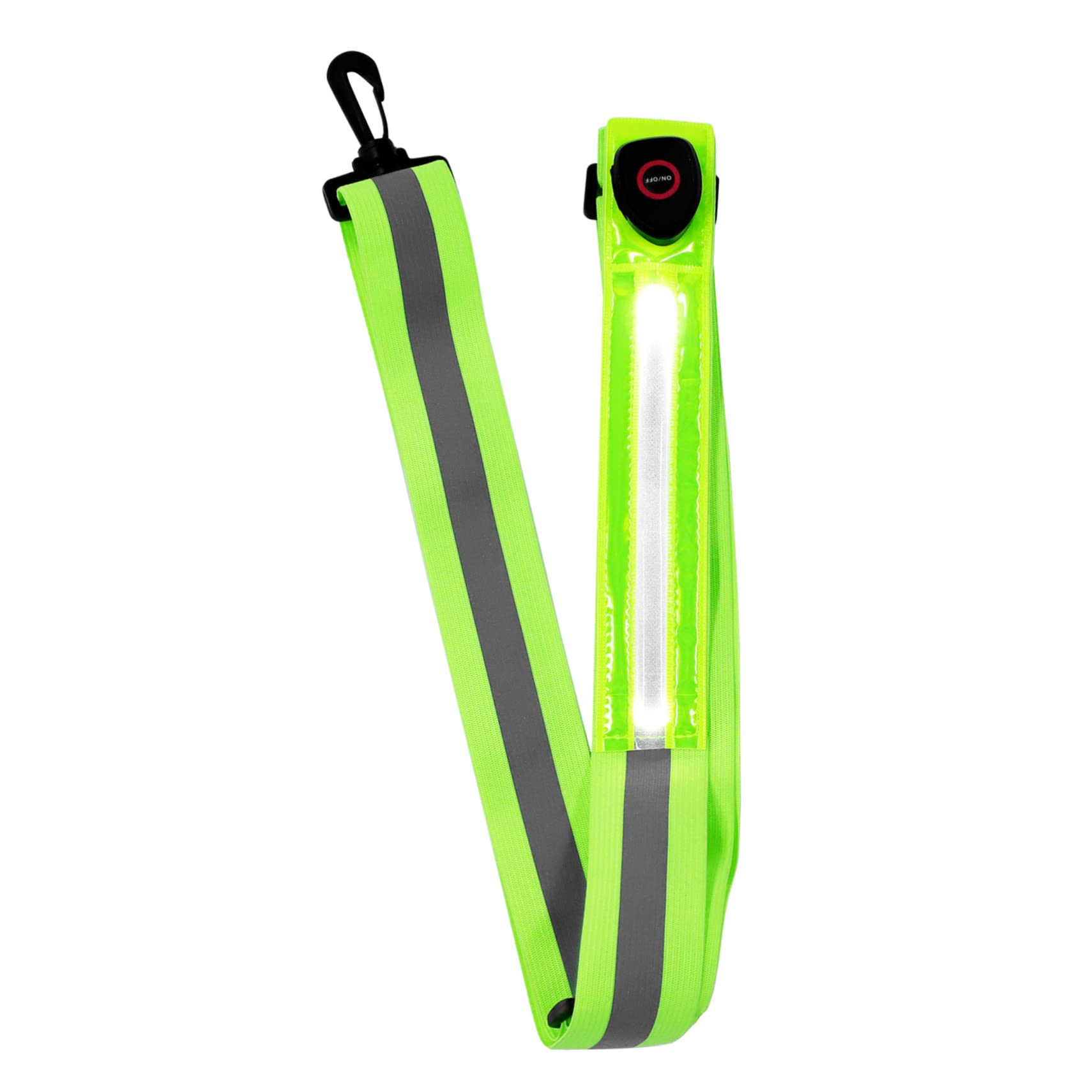 TOYANDONA Cinturón Reflectante LED Ajustable Correr y Caminar Banda de Visible Actividades Nocturnas Senderismo