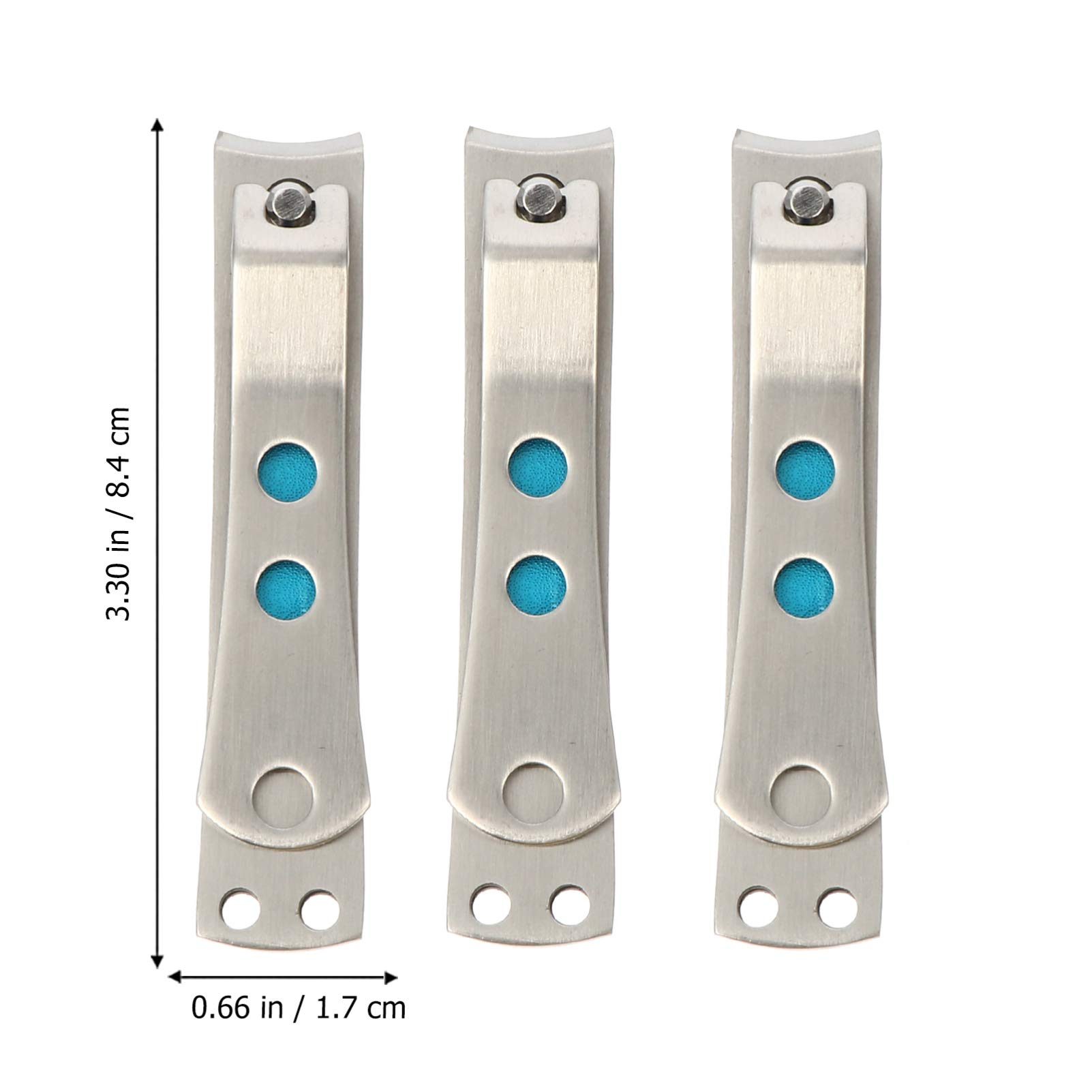 minkissy 6pezzi Tronchesi Unghie Acciaio Inossidabile Kit Professionale Per Manicure e Pedicure Design Comodo e Sicuro Adatto Uomini e Donne Utensili Per Delle Unghie Per Casa e Viaggio