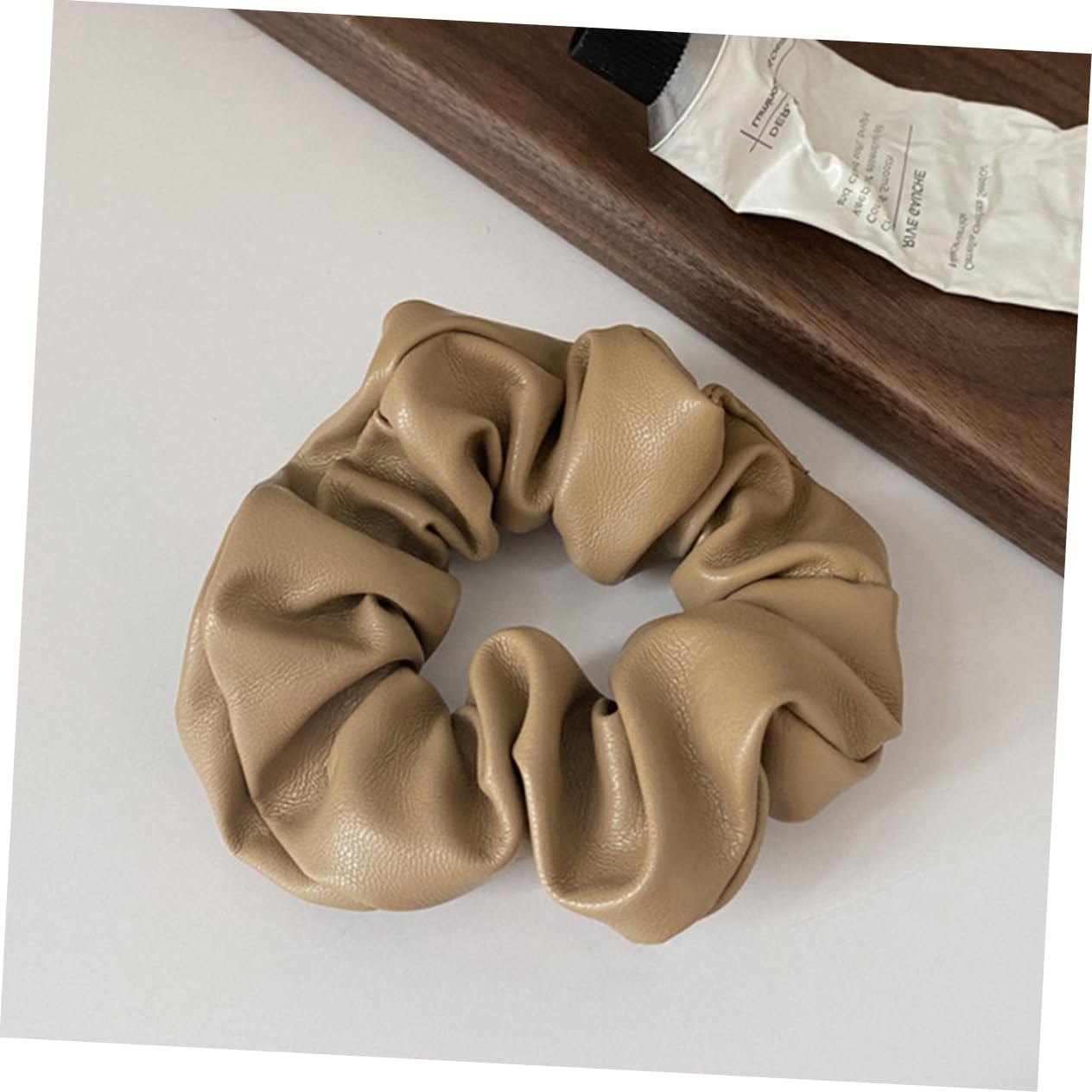 FOMIYES 12piezas Coleteros De Pu Piel Para Mujeres y Niñas Bandas De Pelo Elásticas Scrunchies De Moda y Oscuro Accesorios De Cabello Elegantes y Cómodos