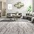 CHICHOME 6-Pack Marble Vinyl Flooring Tiles Cracked Peel and Stick Floor Tile Bathroom Waterproof Flooring 12''x12'' Self Adhesive Removable Stick on Floor Tile Sticky for Bedroom Kitchen Living Room