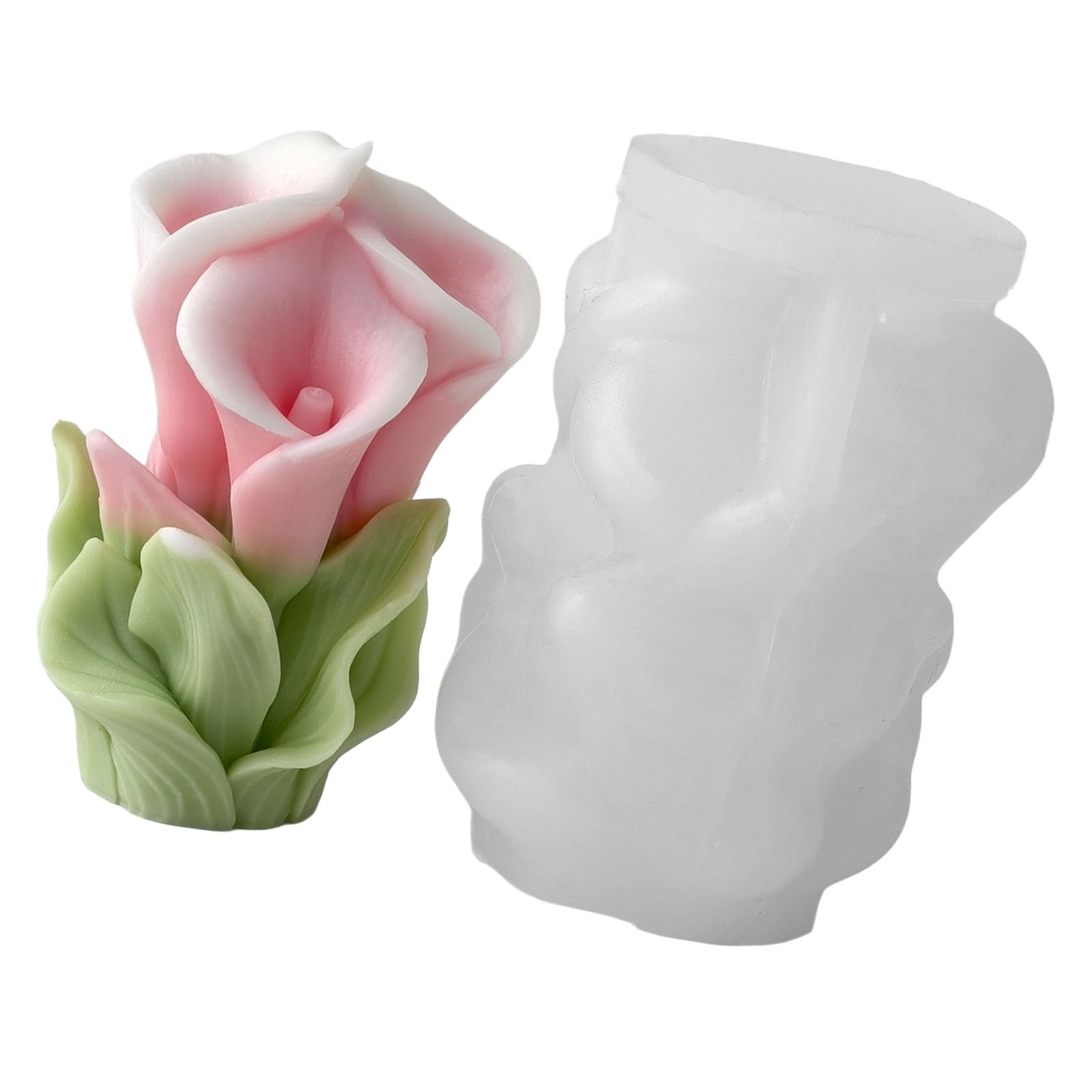 Ekoama 3D Embossing Flower Silicone Food Grade Silicone Easy Demolding for Resin Casting Candle Soap Chocolate Baking