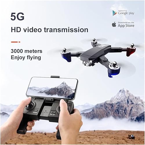 Miniatura 5 de GPS RC 5g Drone Photograp UAV Profesional Quadrocopter FPV with 4K Camera FixedHeight Folding Unmanned Aerial Vehicle Quadcopter (Color  2.4G 4K