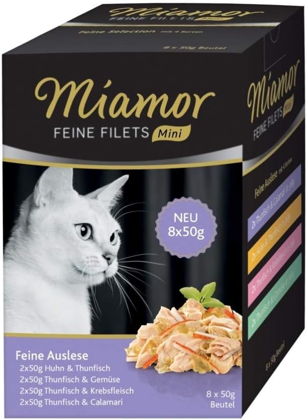 Miamor FB Feine Filets Mini Multibox Feine Auslese 8 x 50 g (Menge: 4 je Bestelleinheit)