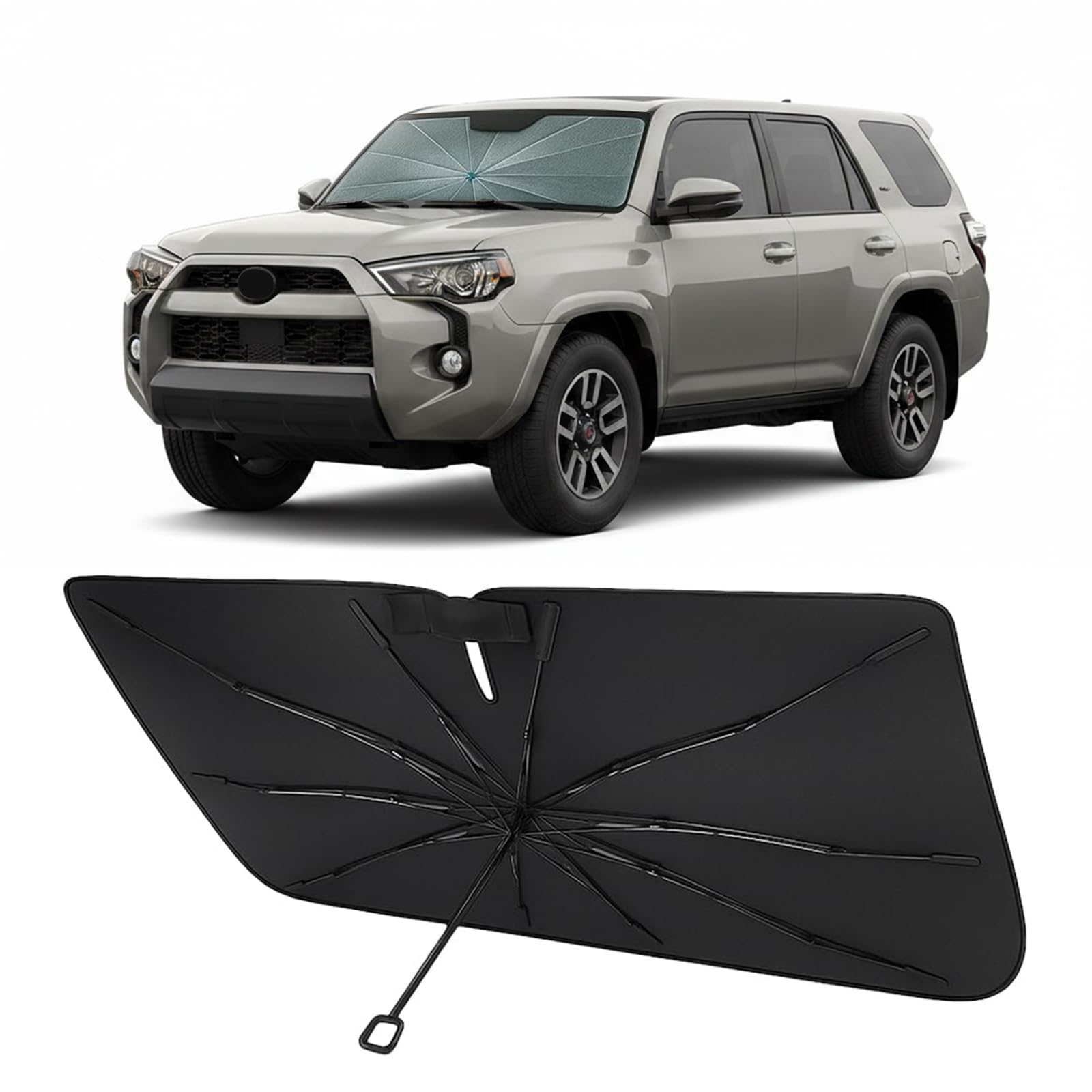 Proadsy Custom Fit 2010-2024 Toyota 4Runner Windshield Sun Shade Umbrella