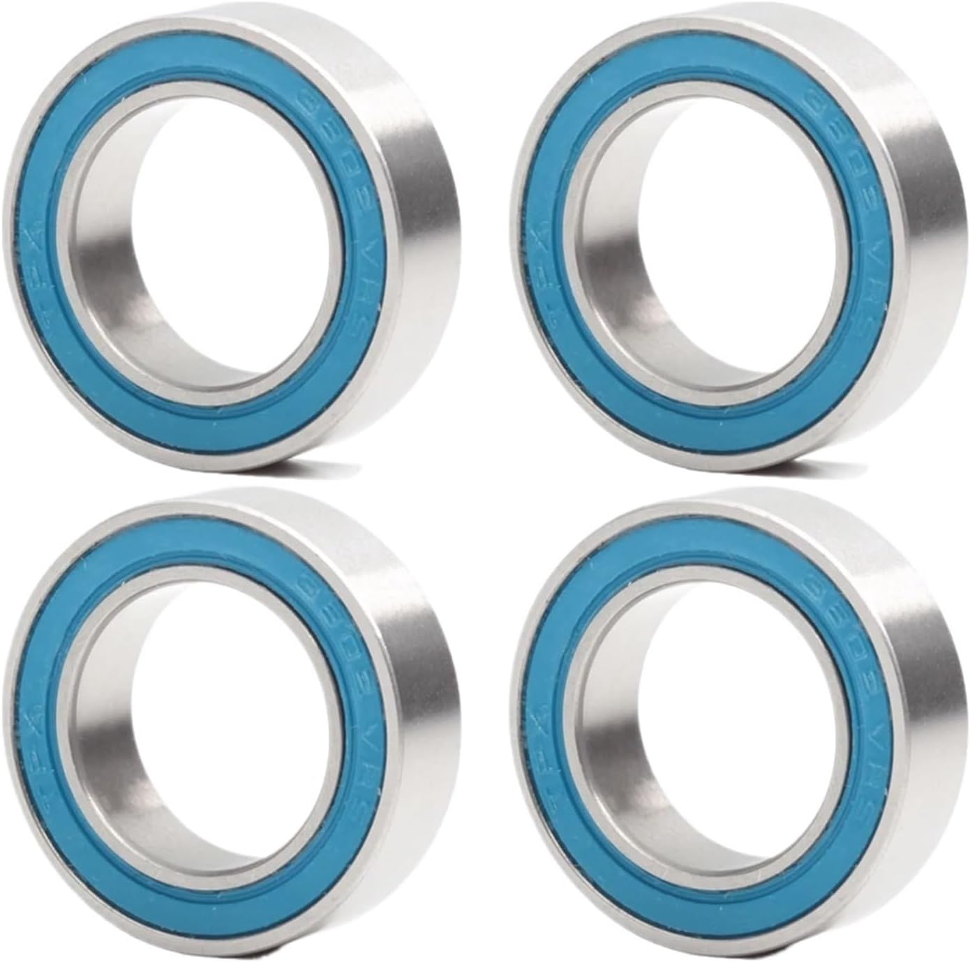Ball Bearing 4Pcs 3802-2RS MAX Bearing 15 * 24 * 7 Mm Double Row Full Balls Bicycle Suspension Pivot Repair Parts 3802 2RS Ball Bearings Bike Headset Bearings