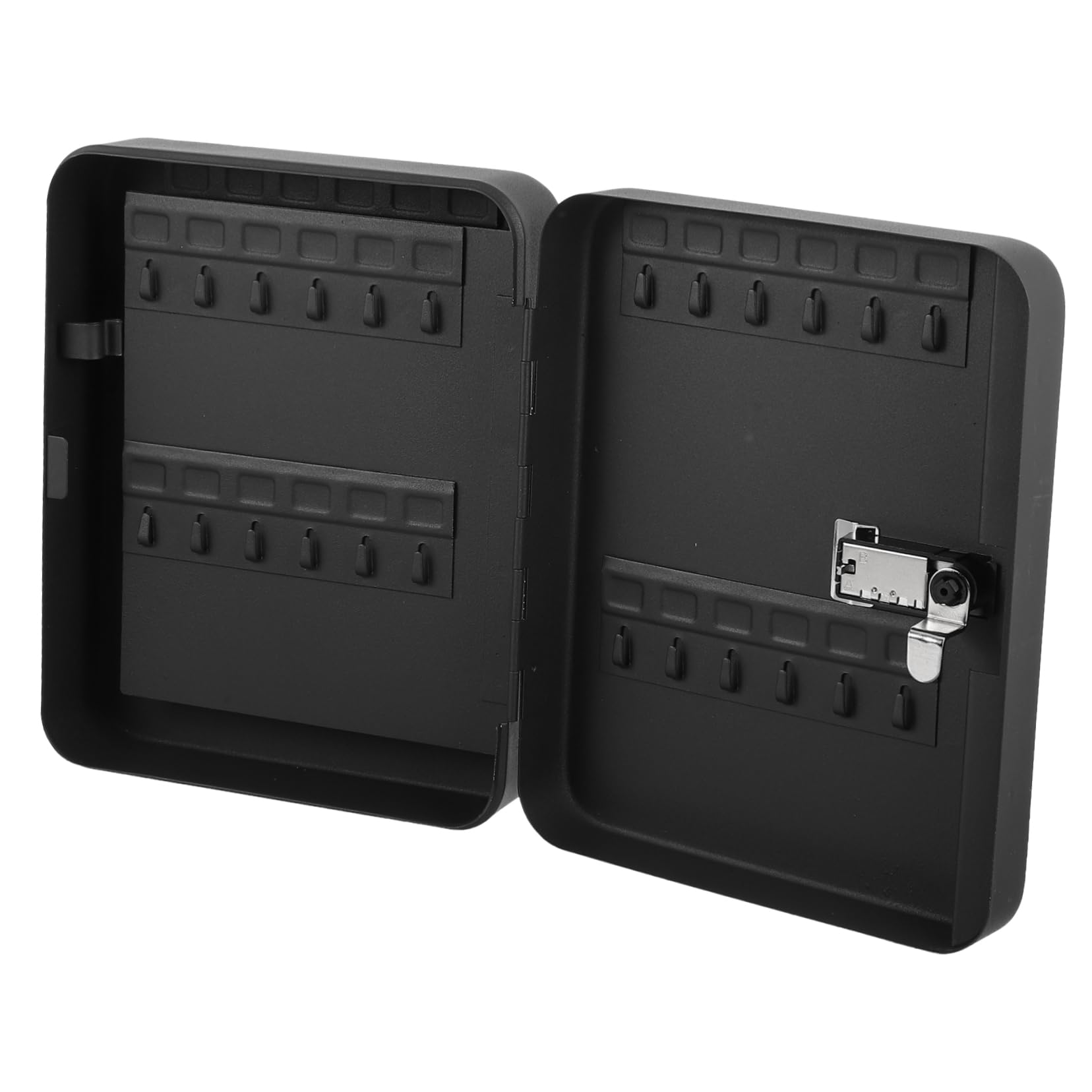 Housoutil Cassetta Portachiavi da Parete 48 Slot in Metallo Combinazione Codice, Armadietto di Sicurezza per Chiavi Domestiche e Aziendali, Gestione Organizzata per Case, Uffici