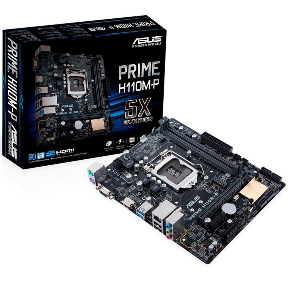 ASUS PRIME H110M-P Tarjeta Madre : Amazon.com.mx: Electrónicos