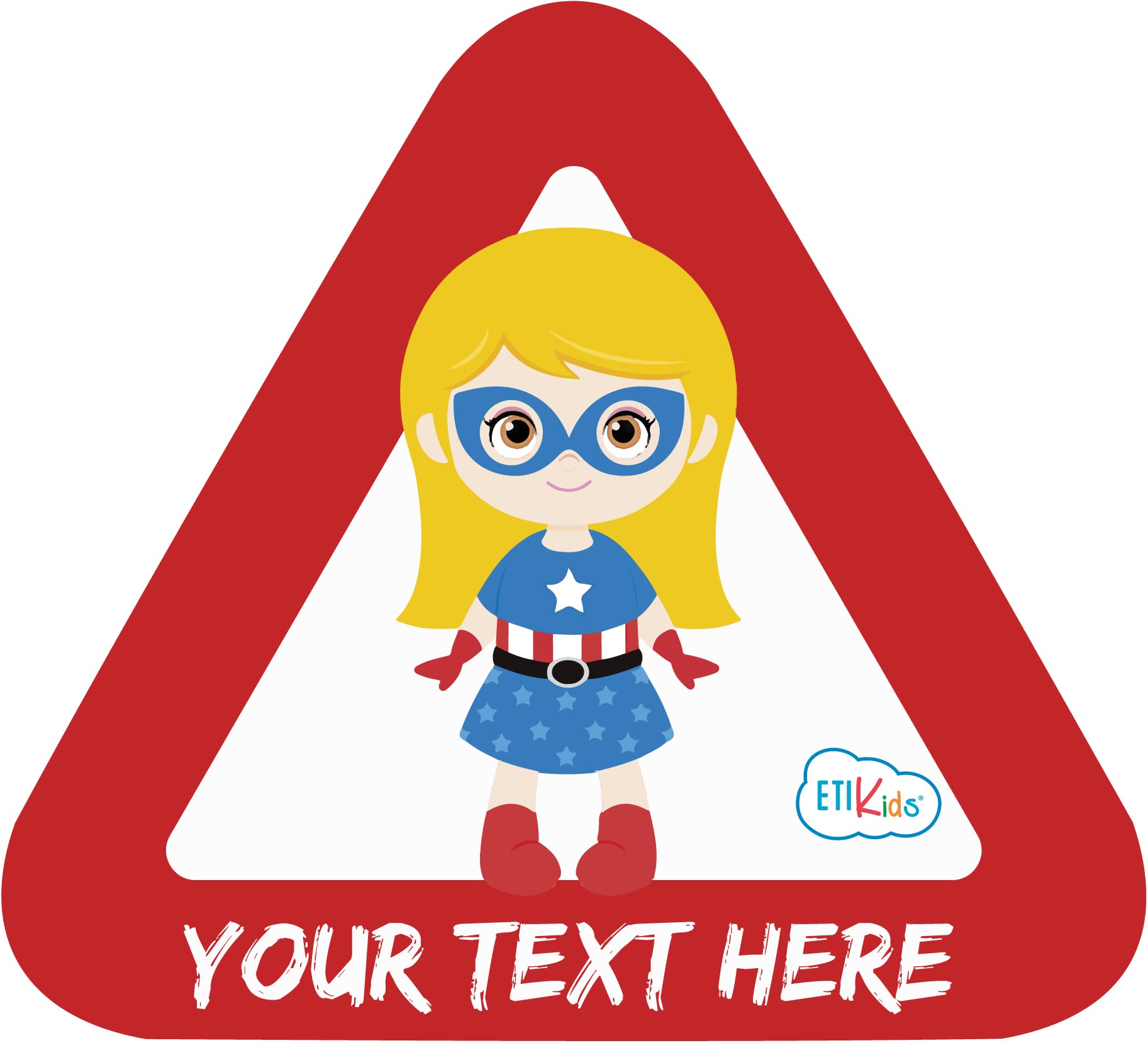 Haberdashery Online Custom Baby on board sticker for the car. Adhesive vinyl also for motorcycles. 15 x 13'7 cm. (34. Supergirl)
