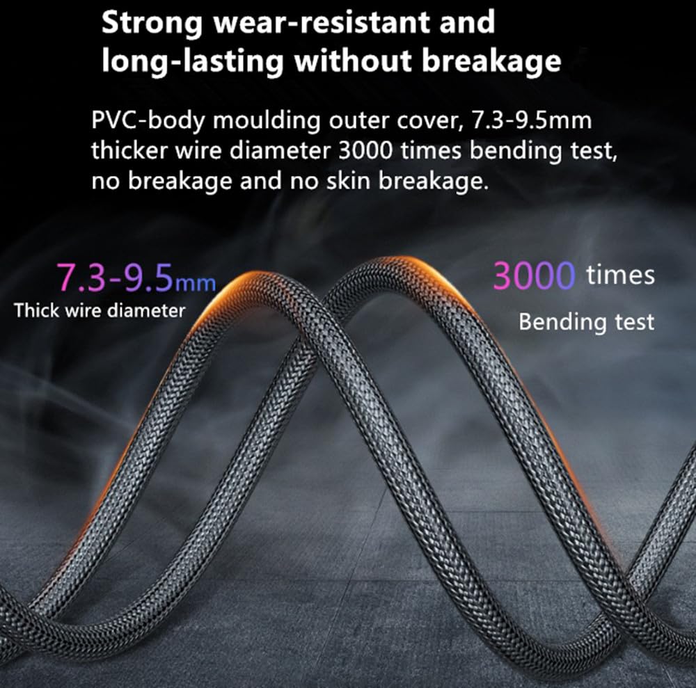 H.May 8K HDMI Cable 2.1,(7680x4320,8K/60Hz,4K/120Hz,2K/144Hz,1080P/240Hz),HDTV Interface - Image 3