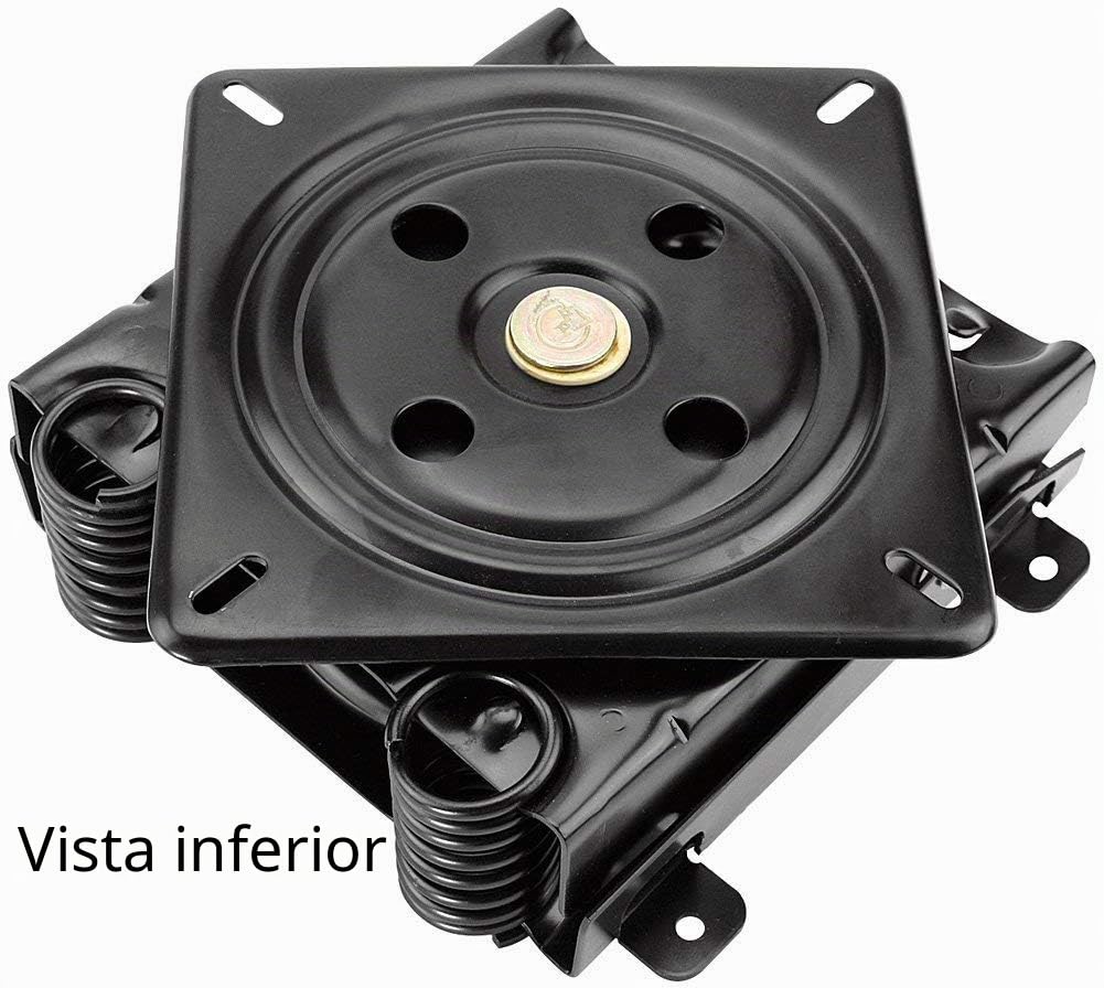 Mecanismo para silla basculante giratoria con base de placa de muelles de acero y juego de tornillos