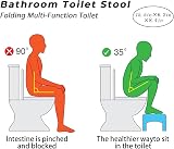 Tabouret de toilette pour salle de bain, toilette accroupie, plateau de siège multifonction amovible, marchepied portable pour salle de bain à domicile, portable, tabouret de toilette accroupie - 4