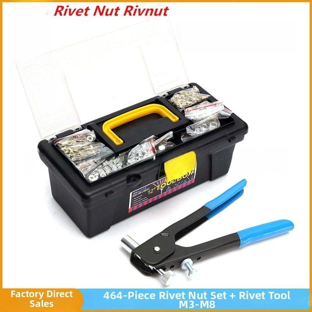 Kit Dadi Ciechi Ribassati 464 M3-M8 con Kit Dadi Ciechi Ribassati