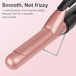 Fer à friser 1 Inch Barrel, Long Barrel Curling Wand pour les cheveux, Céramique Tourmaline Curler outil, double tension pour voyager