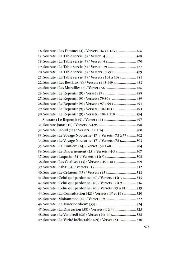 LE RECUEIL BENEFIQUE DES ENSEIGNEMENTS CORANIQUES