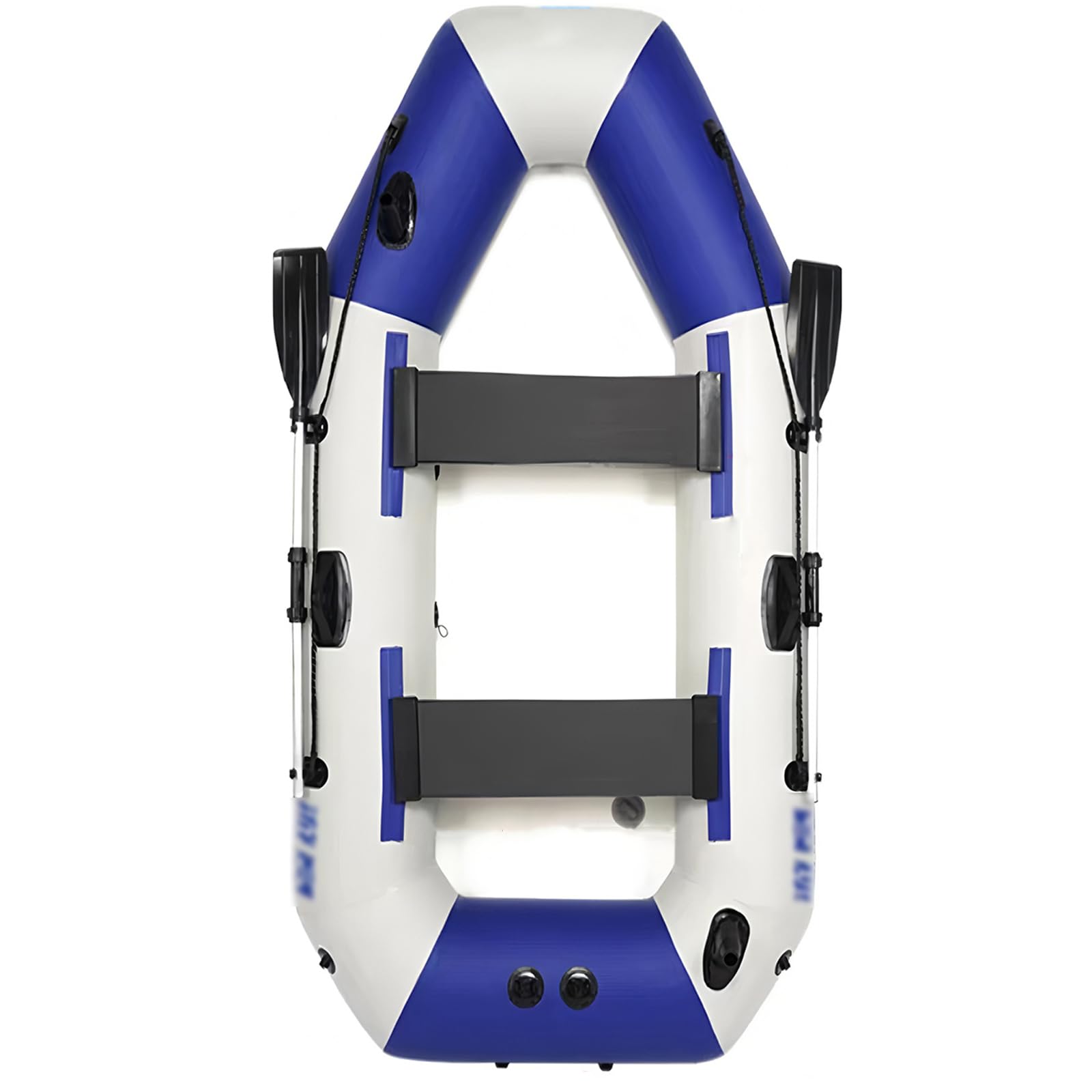 Kayak gonfiabile per 2-3 persone, canoa portatile resistente con capacità di carico di 600 kg, per campeggio, pesca, sport e avventure all'aria aperta