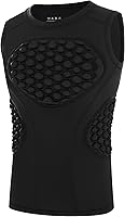 Blueleaf Youth Chest Protector Shirt - 10mm Padded EVA Compression Guard for Baseball Softball Football Sternum Rib Heart