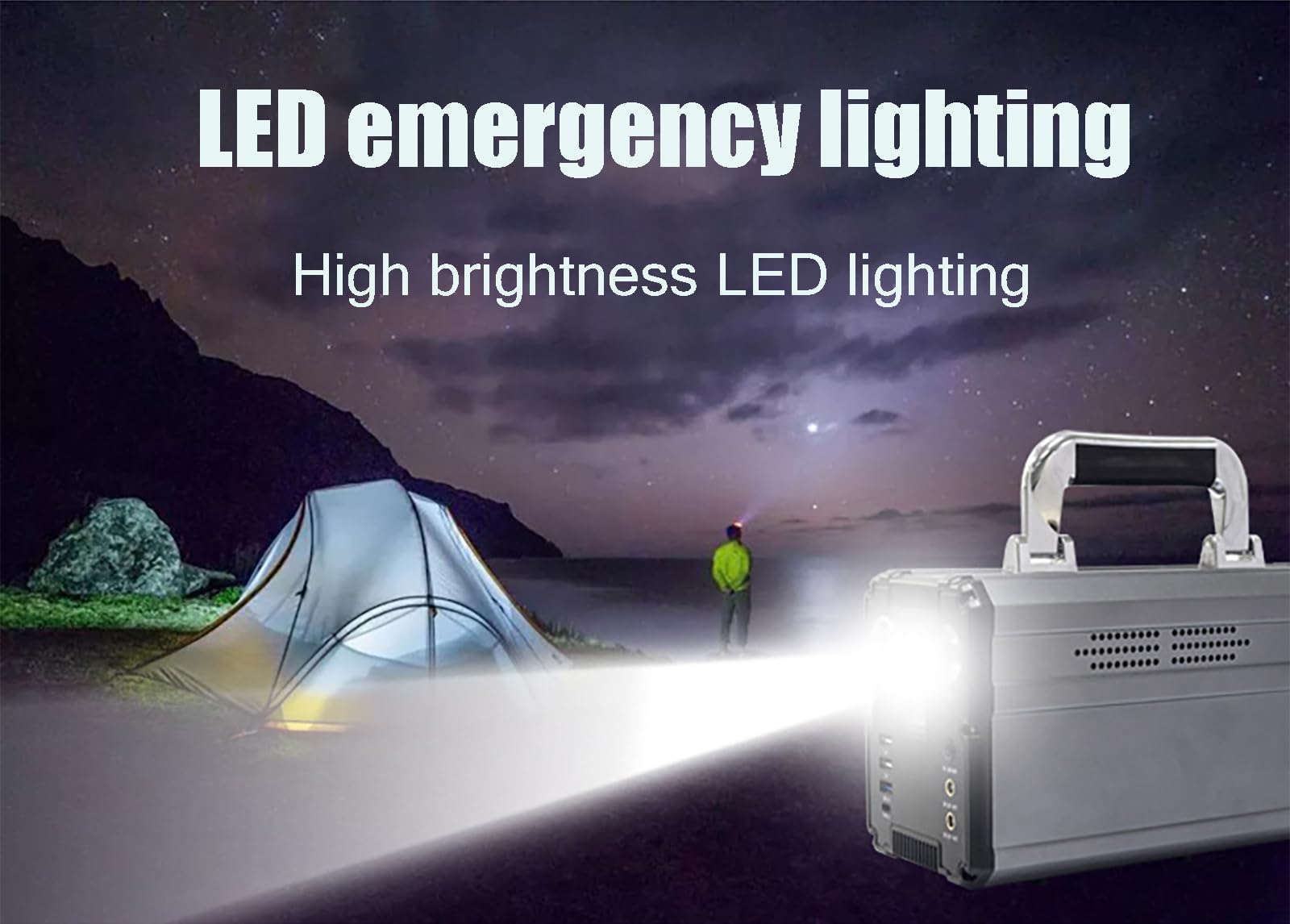 Centrale électrique Portable 1000 W, générateur Solaire 220 V/110 V, Batterie Externe Portable, Panneau Solaire/Prise Murale/Chargeur de Voiture pour l'extérieur, Le Camping et Les