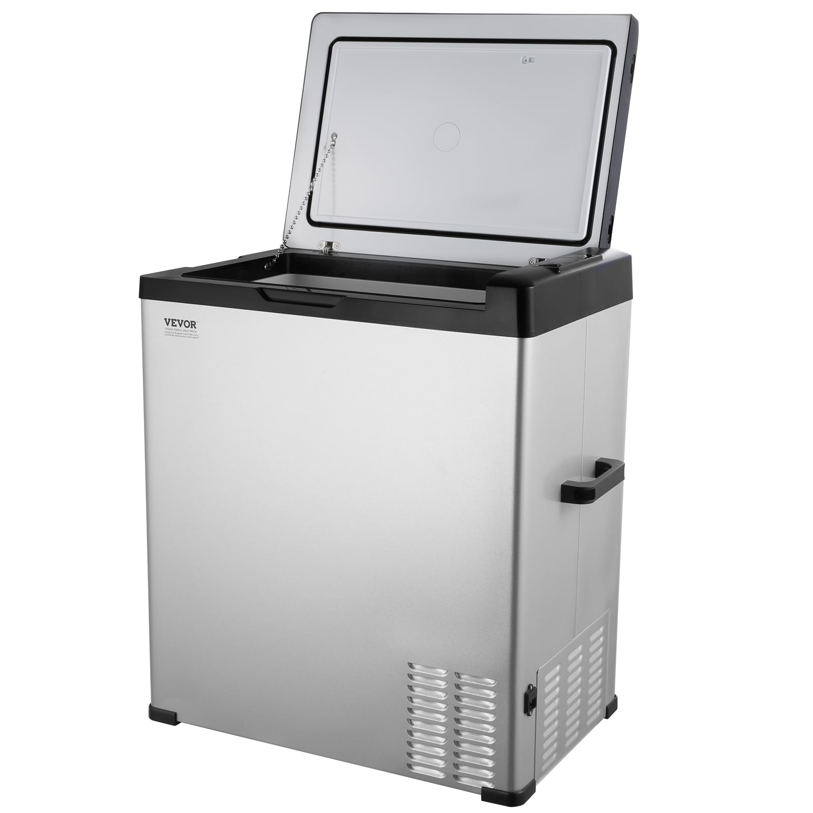 VEVOR Réfrigérateur Portable à Compression 70 L, Mini Frigo de Voiture 12/24 V CC et 100-240 V CA, Glacière à Zone Unique, -20 °C à 20 °C Température Réglable, pour Camion Bateau Maison Camping