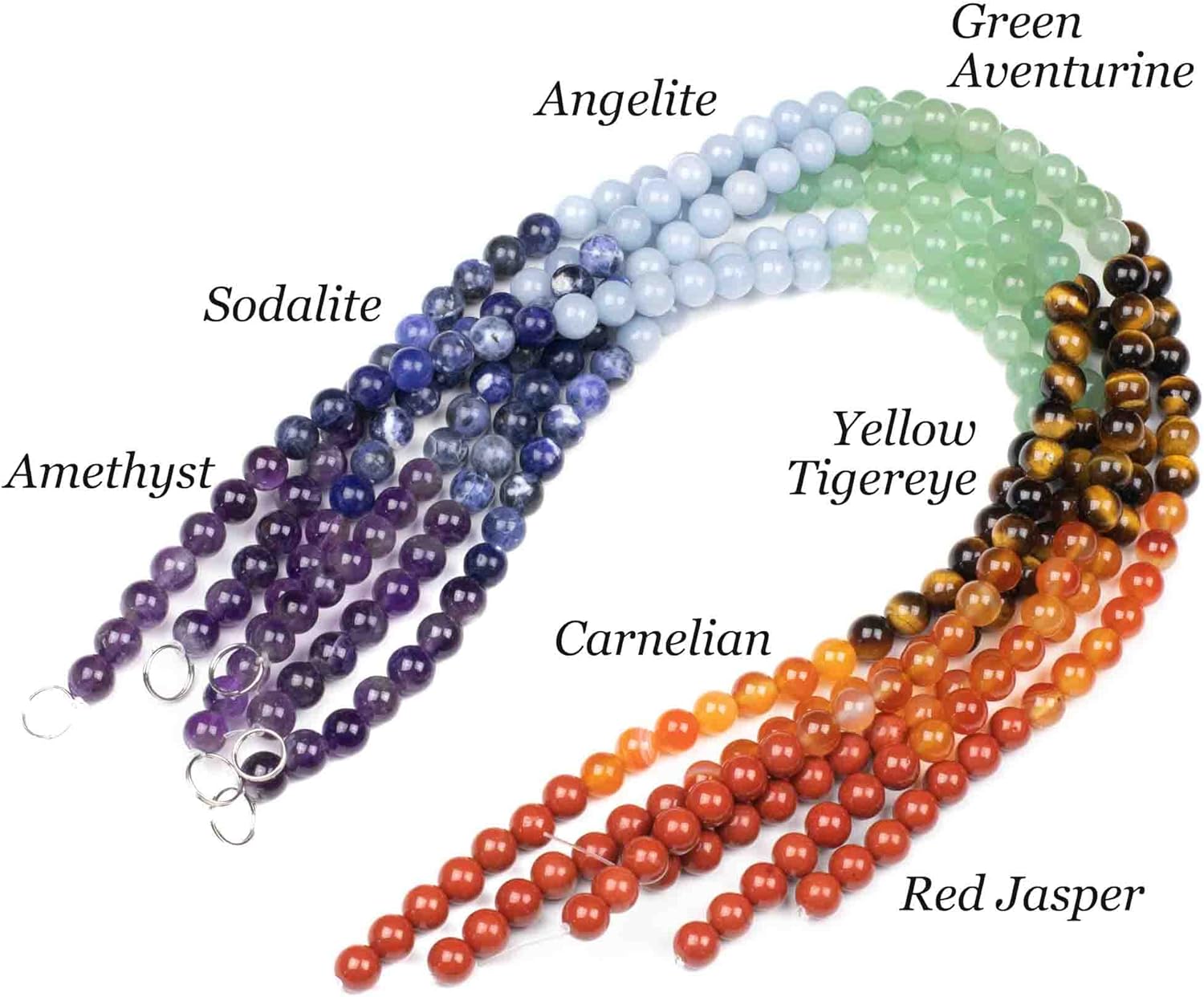 Cherry Blossom Beads Chakra 4mm Round Natural Gemstone Artisan Bead Strand - 15 inch Strand 4mm Chakra 15 Inch