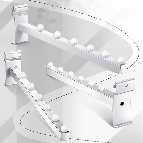 Vista 6 de Oudain Paquete de 5 ganchos de cascada para pared de rejilla de bola, accesorios de pared de rejilla de pared, cascada, tubo cuadrado, ganchos