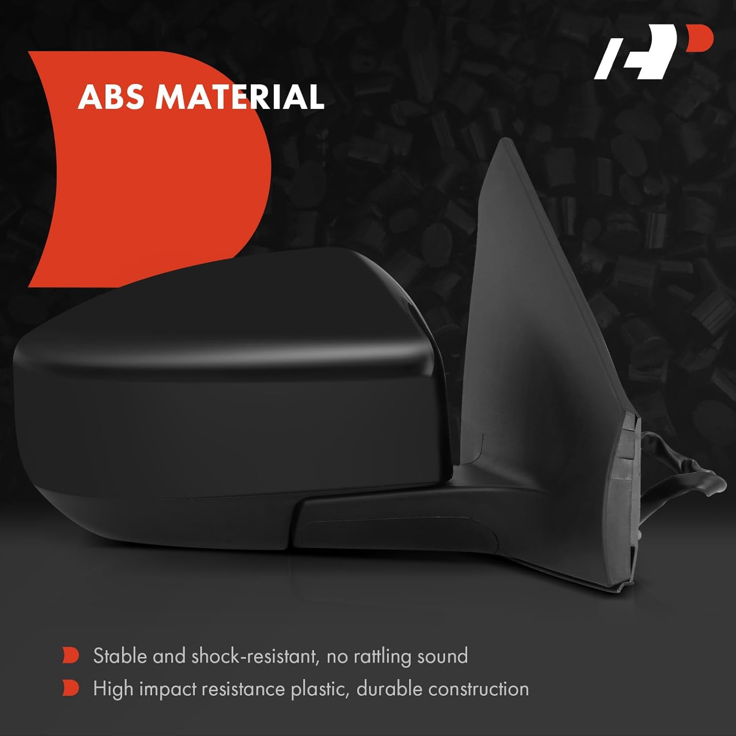A-Premium Passenger Side Power Door Mirror Compatible with Nissan Sentra 2013-2019 - Heated Manual Folding Black Outside Rear View Mirror - Replace# 96301-3SG1A, 963013SG1A