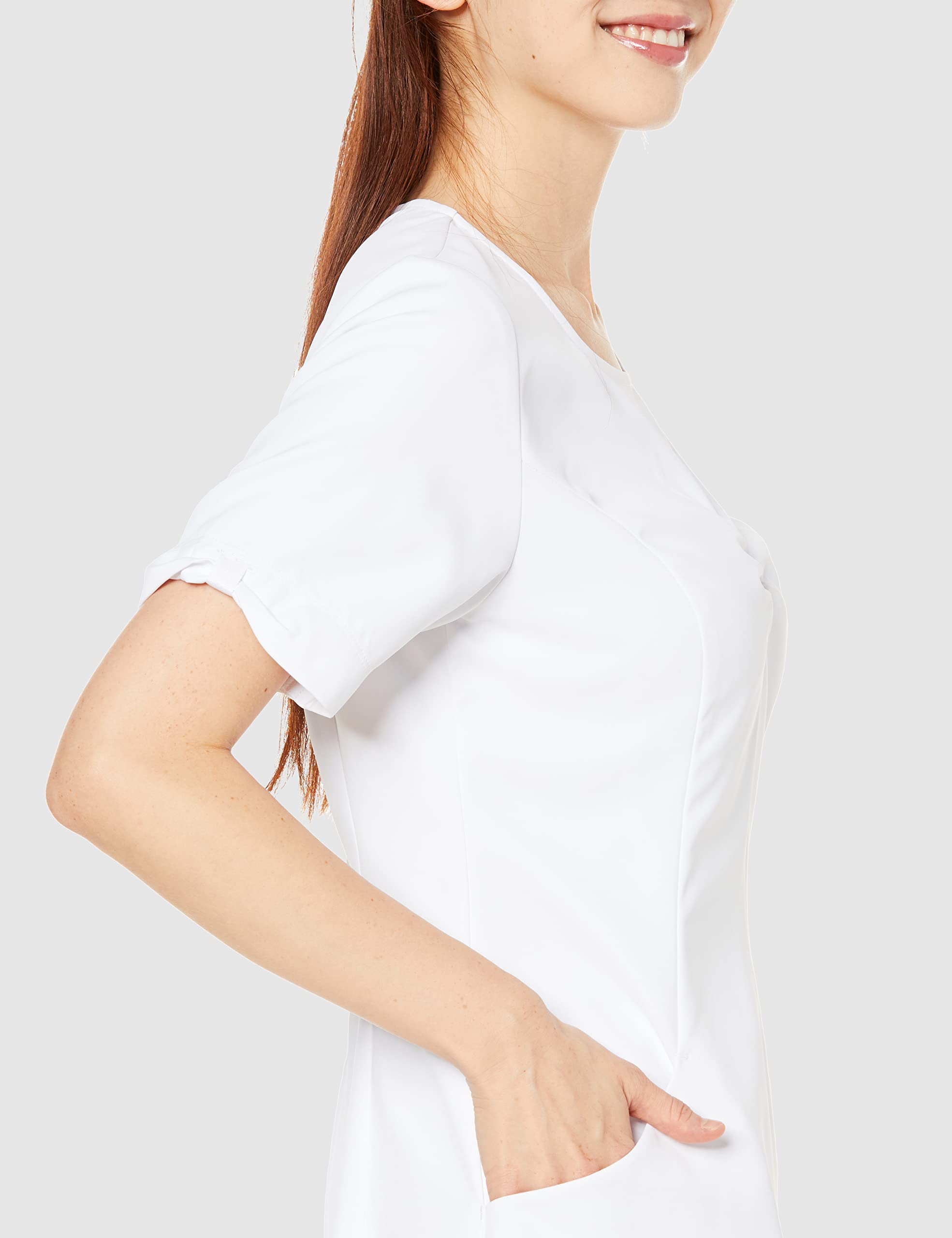 サンペックスイスト ナースジャケット TXM-121-WH サイズ：L カラー：ホワイト : トリンプ ナースジャケット TXM-121-WH(ホワイト) M