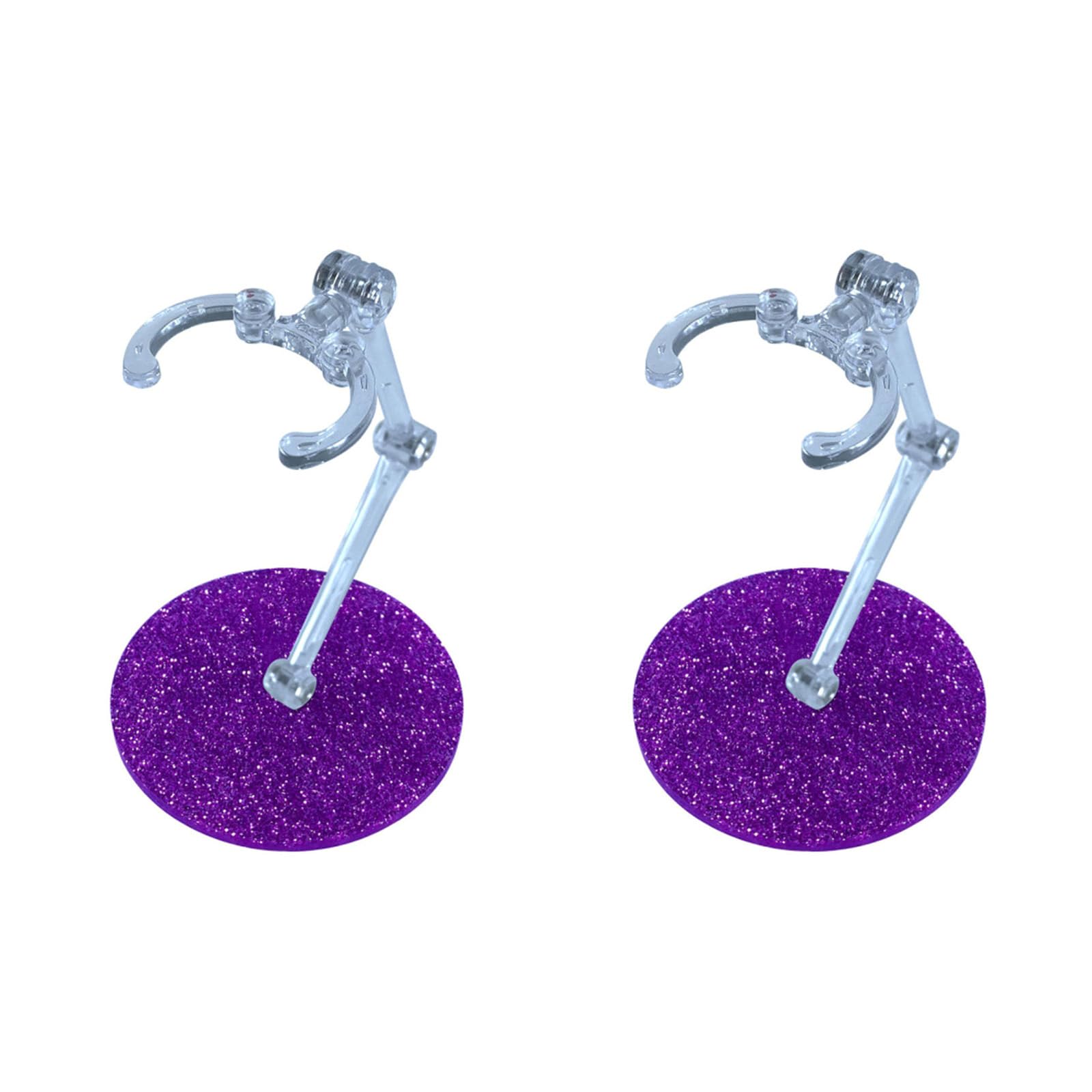 hogtnd Quick Assembly Model Figures Display Stand, Figures Display Base for Anime Dolls and Miniature Statues, Pack of 2 Stand