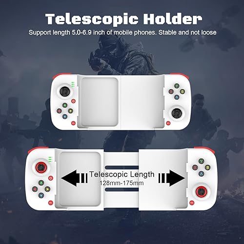 Miniatura 3 de Joso Control inalámbrico de juego para iOS Android PC Bluetooth Gamepad Joysticks para iPhone 131211X iPad MiniAirPro Mac MacBook tabletas Samsung