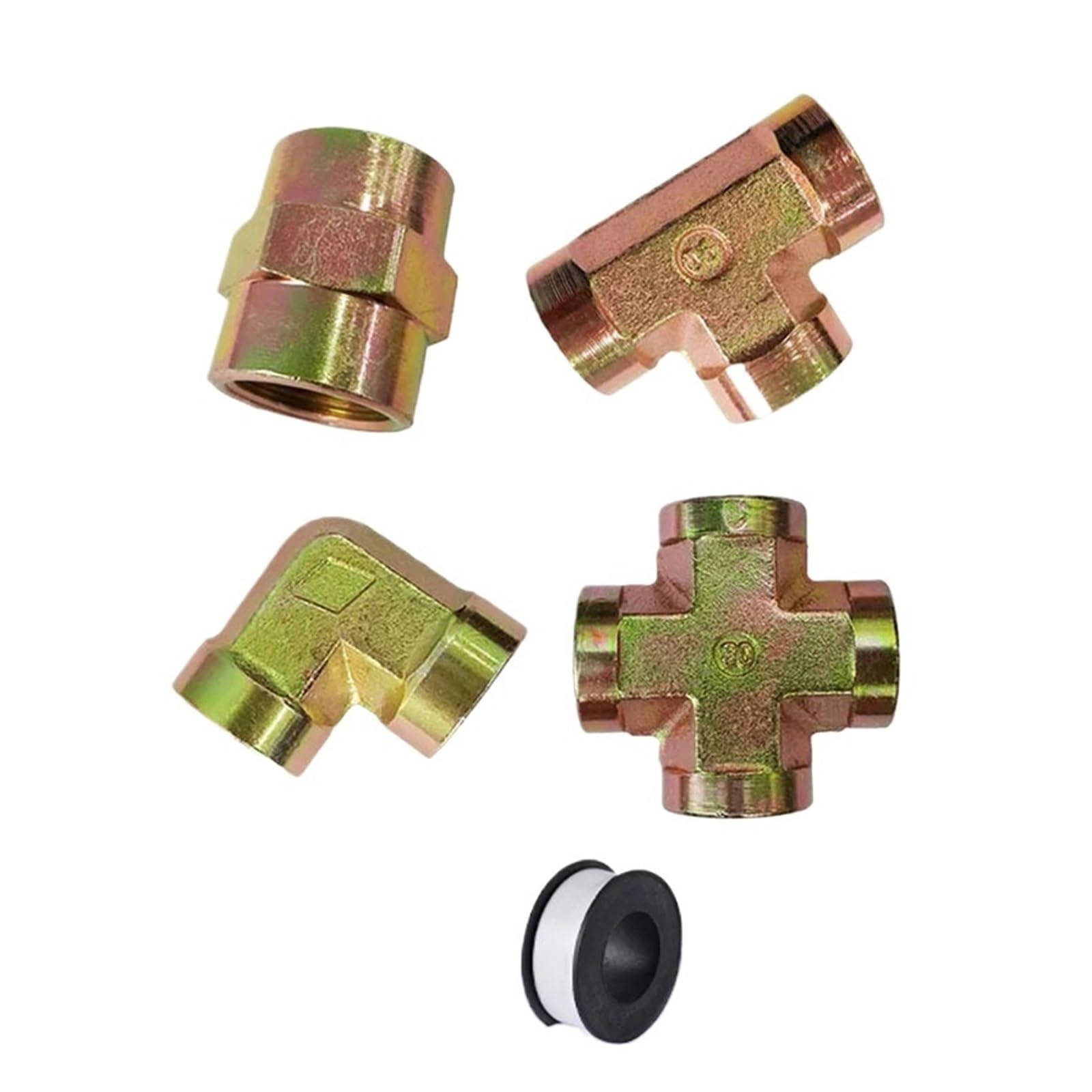 Hydrauliczne złączki przejściowe Trójnik kolankowy 1/8"-1" BSP