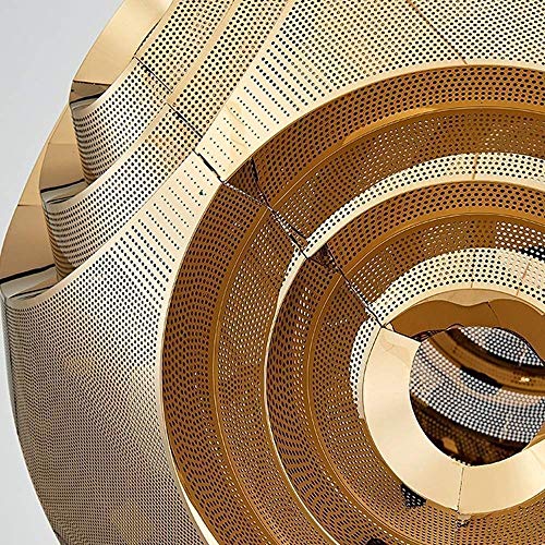 Suspension E27 cage dorée pour sublimer un salon sombre au style moderne