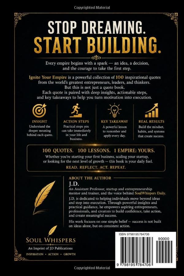 Ignite Your Empire: 100 Powerful Quotes on Business, Startups & Success: Daily Motivation for Entrepreneurs, Leaders & Dreamers to Build Wealth, Take Action & Achieve Success image 3