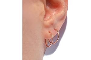 Real Rose Gold Hoop Earrings in Bulk