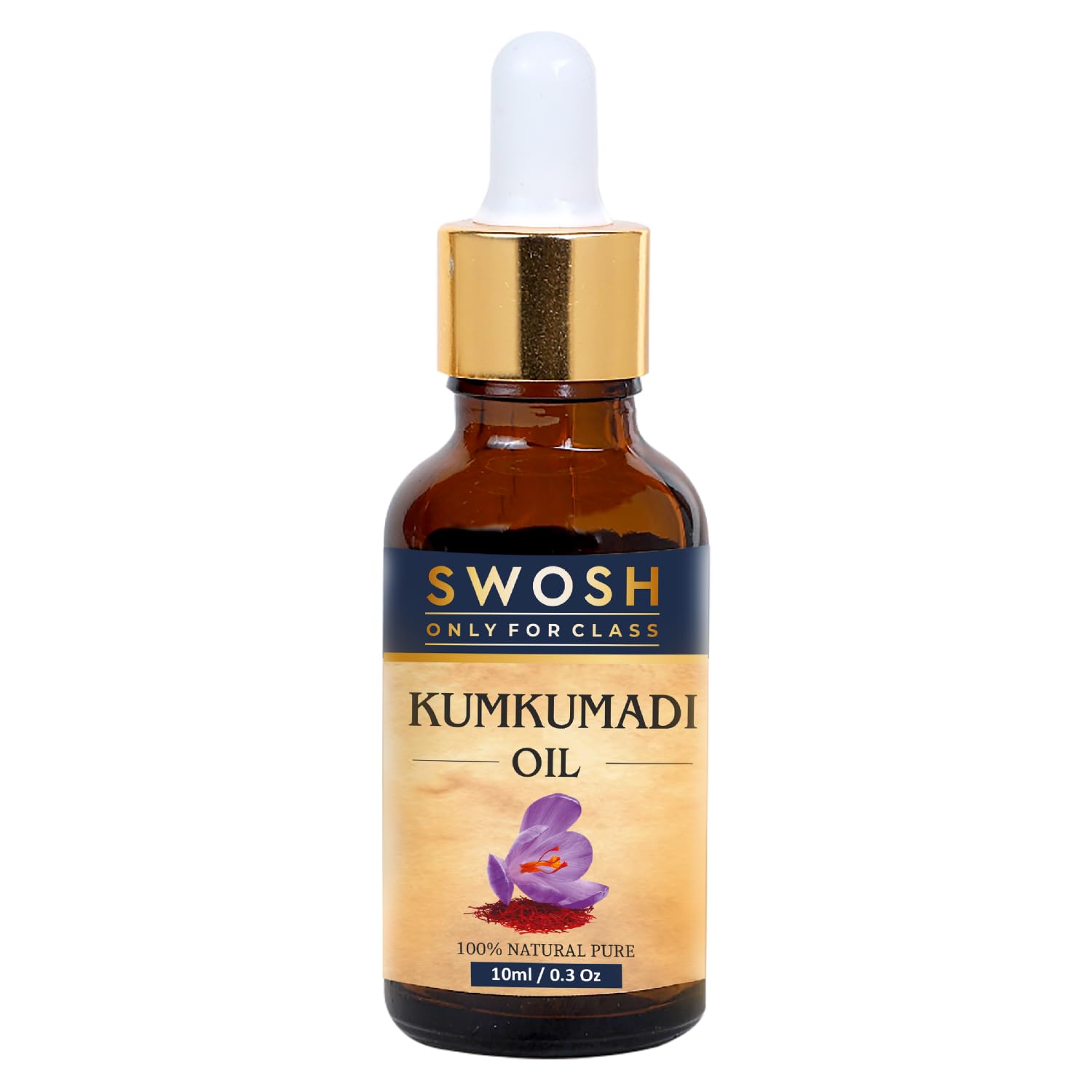 SWOSH Ayurveda Kumkumadi Tailam -Kumkumadi Face Oil With Saffron for Glowing Skin(10 ml) - 100% Vegan and Chemical Free