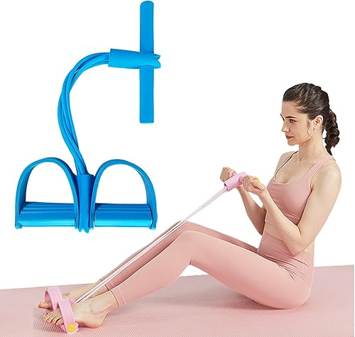 Cuerda de tensión multifunción, banda de resistencia elástica de 6 tubos para yoga, cuerda de tensión de látex natural, equipo de fitness, para