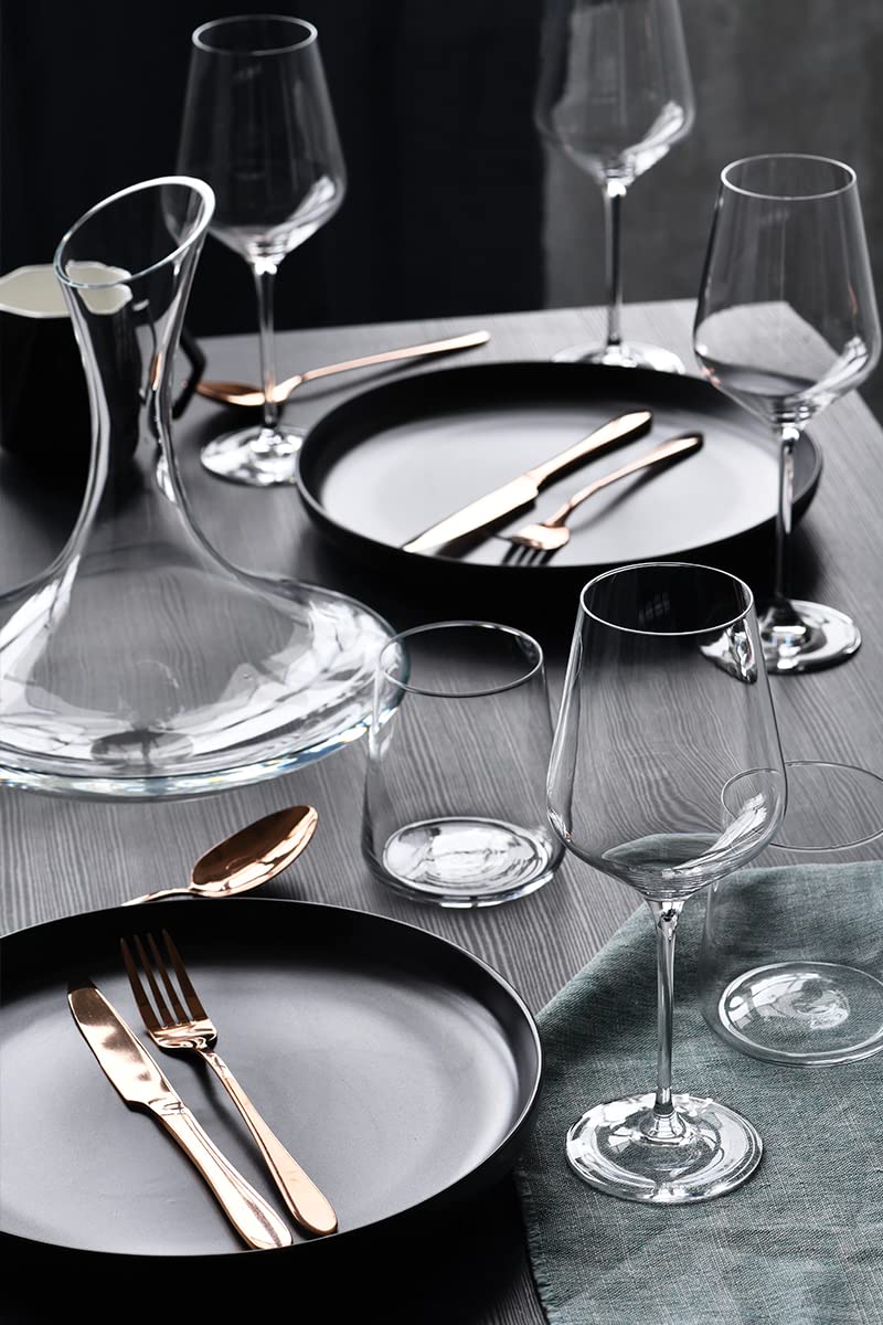 konsimo AVANT-GARDE Weingläser 6er Set - Rotweingläser Weißweingläser Aperol Spritz und Champagner Gläser Set von 6 - Weinglas - Aperitifgläser - Kristallgläser Wein - 490 ml