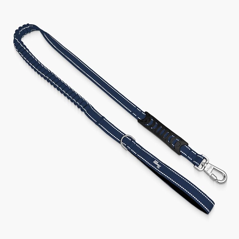 Guia para Cães com Amortecimento e Alça de Neoprene Dog Friendly Co. Small Navy – 65 cm