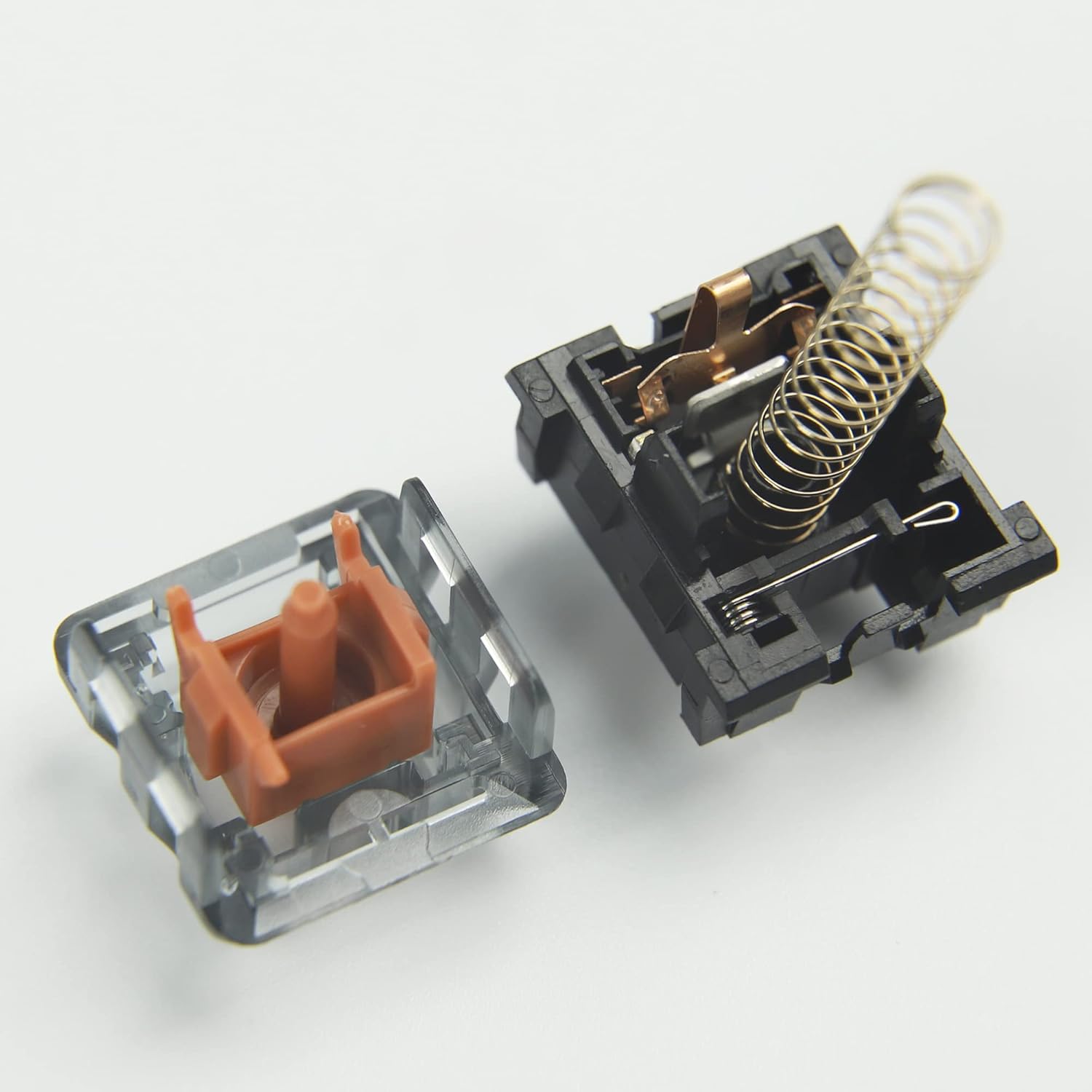 Kailh Speed Silver Gold Copper Bronze Pink Super Speed Silver Copper Red Bronze Pro Purple Burgundy Light Green MX SMD 3 Pin RGB Switches for Mechanical Keyboard (70 PCS, Super Speed Bronze)
