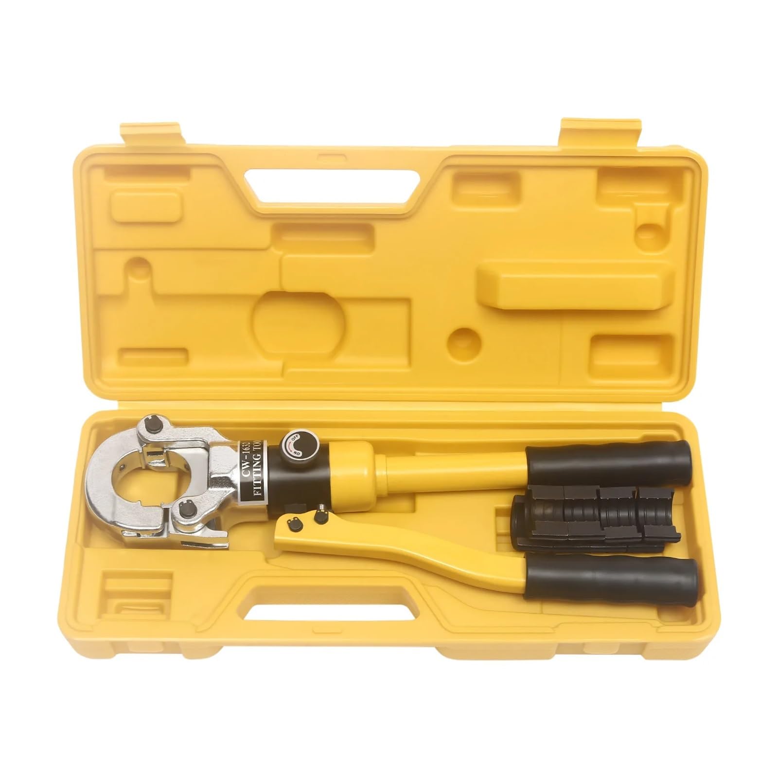 Otenc Giallo Hydraulic Cylinder, 8 Tons Hydraulic Crimping Tool Th Type With 16/20/25/32 Mm For Aluminum-Plastic Pipes, Pex, Steel