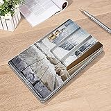 iPad 9.7 Case 2018 iPad 6th Generation Case - Wooden Table with Space for Your Product,Curtain in Th