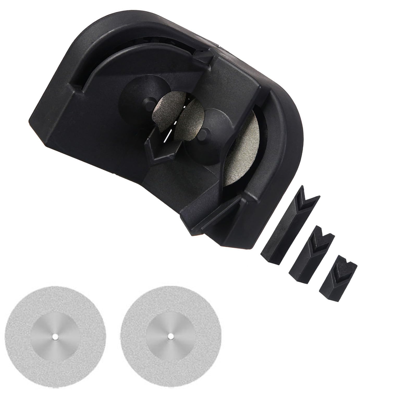 Msioytog 2Grinding Discs Portable Drill Bit Sharpener Grinding Tool For Chainsaw Drill Bit Metal Construction For Metalworking Sharpener