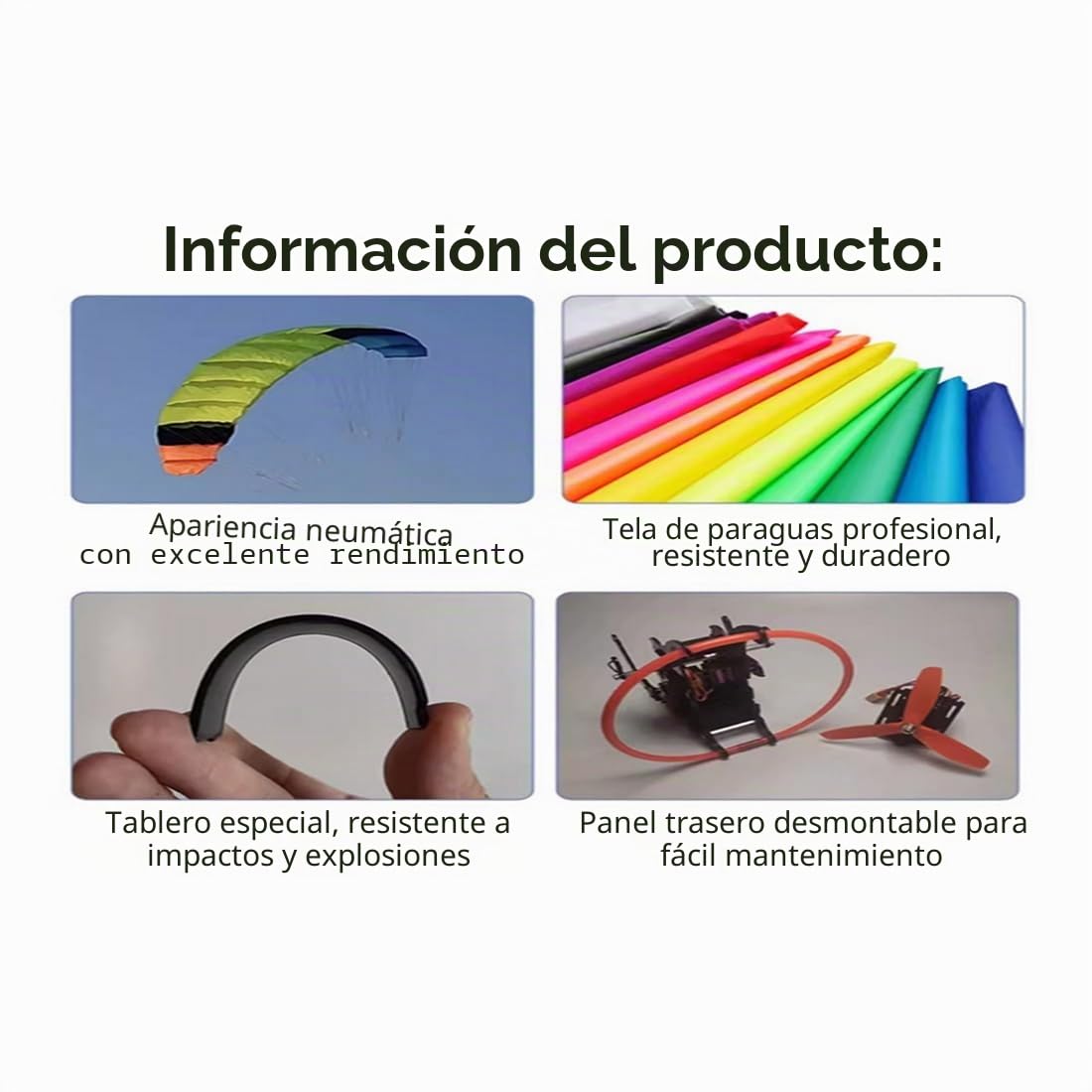 Modelo de Parapente Teledirigido 2.4G, Paracaídas de Vuelo RC Eléctrico Acrobático, Alas Plegables de Nylon, Envergadura de 128 cm, Regalo para Entusiastas de la Aviación
