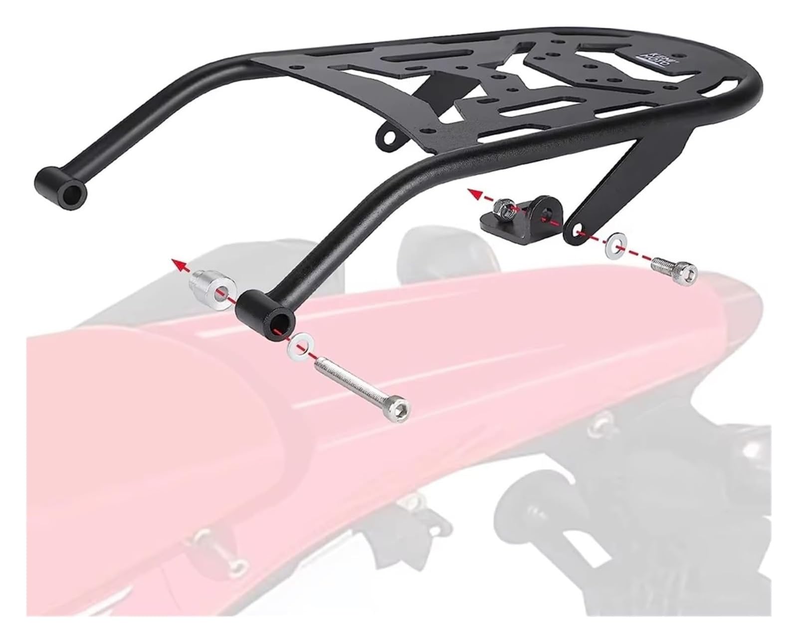 Motocicletas portaequipajes Trasero para CRF450RL 2019 2020 2021 2022 2023 Portaequipajes Trasero CNC