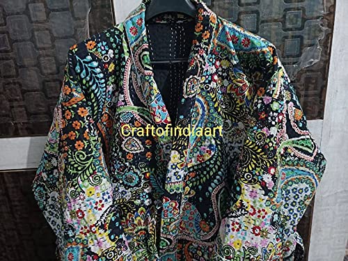 Kimono Cardigan Paisley Indian Winter Satin Kimono Robe Front Shirt Open Bohemian Winter Robe Abaya Robe Women Maternity Gown Night Dress By Ranjanacraft., Multi, One Size #TOP2